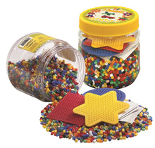 Load image into Gallery viewer, 4,000 HAMA Midi Beads &amp; Pegboards in Yellow Tub
