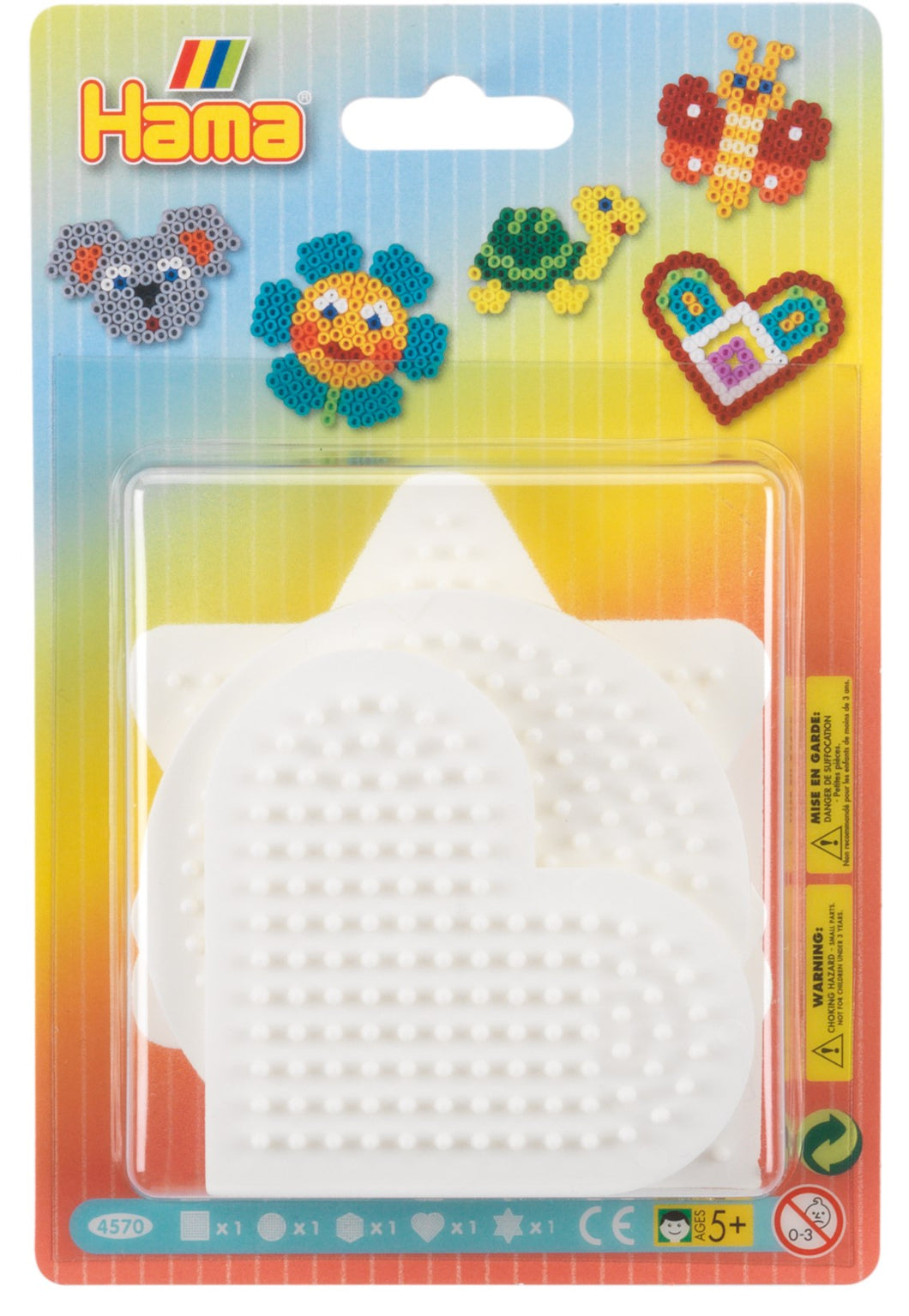 1 lot Square Round Star Heart Perler Hama Beads Peg Board Pegboard for  2.6mm.G5 