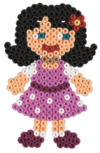 Load image into Gallery viewer, Butterfly, Flower and Doll 3-Pack HAMA Pegboards
