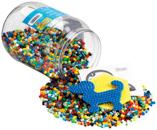 Load image into Gallery viewer, 7,000 HAMA Mixed Midi Beads &amp; Pegboards in Blue Tub
