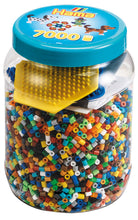 Load image into Gallery viewer, 7,000 HAMA Mixed Midi Beads &amp; Pegboards in Blue Tub
