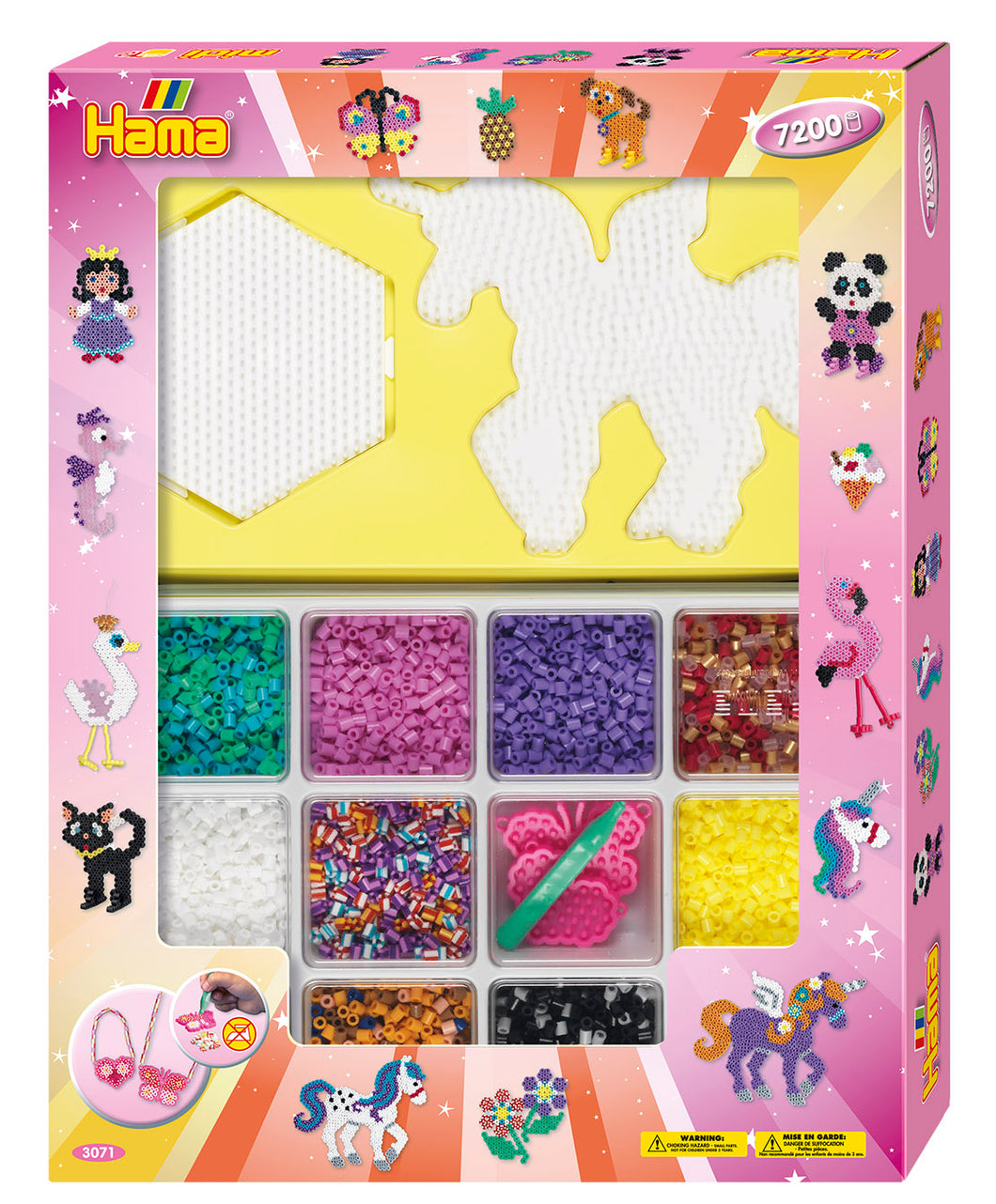 Giant Hama Beads Open Gift Box - Pink